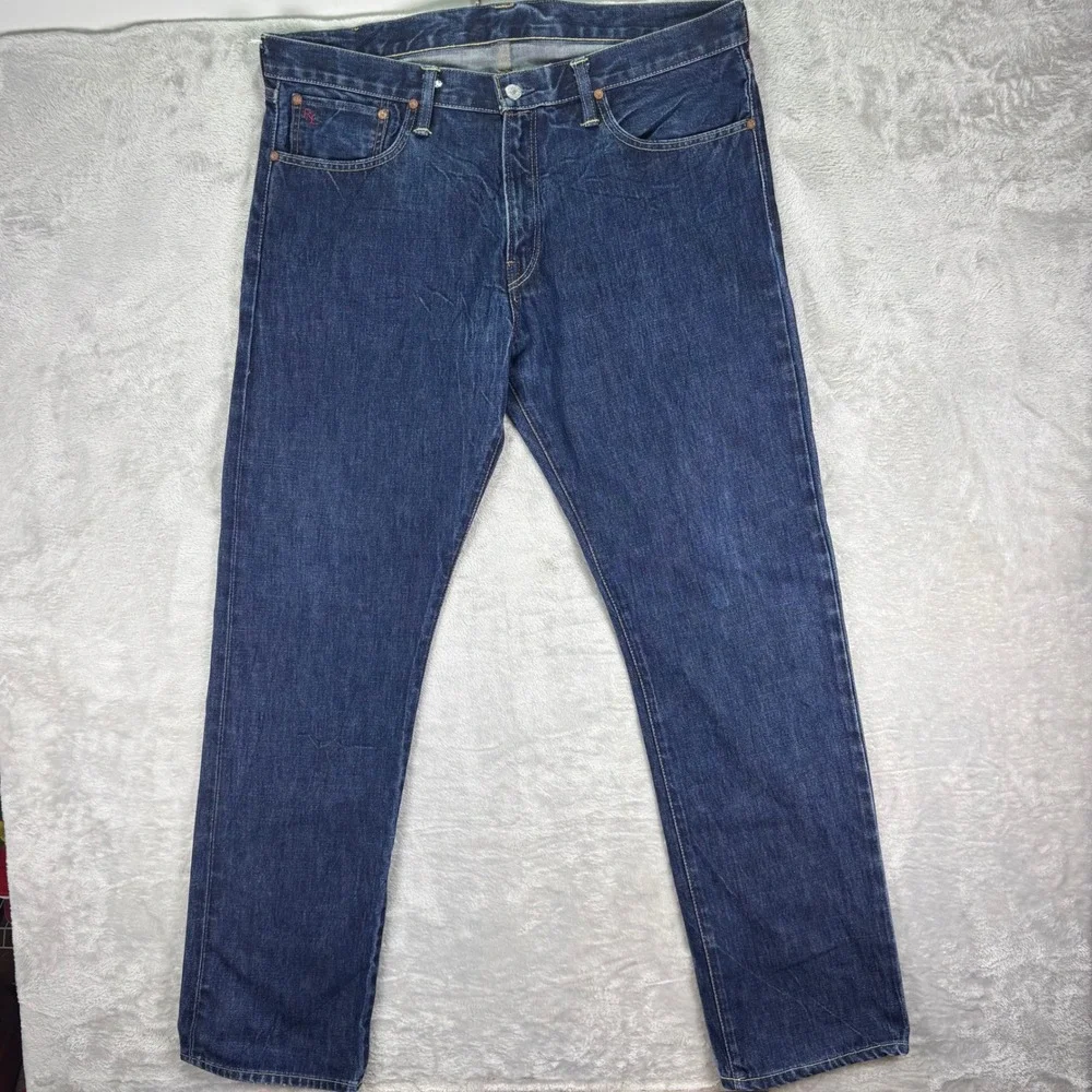 Polo Ralph Lauren Men's Classic Fit Riverside Wash Straight Leg Jeans Blue 38x34